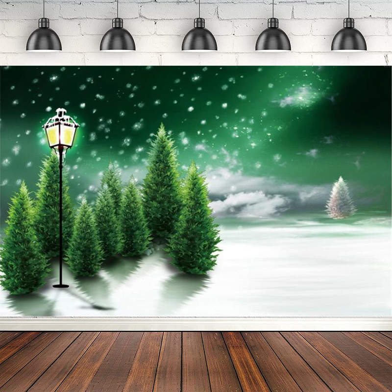 Photography Lighting White Background - Photography Backdrop Winter Snowflakes Green And