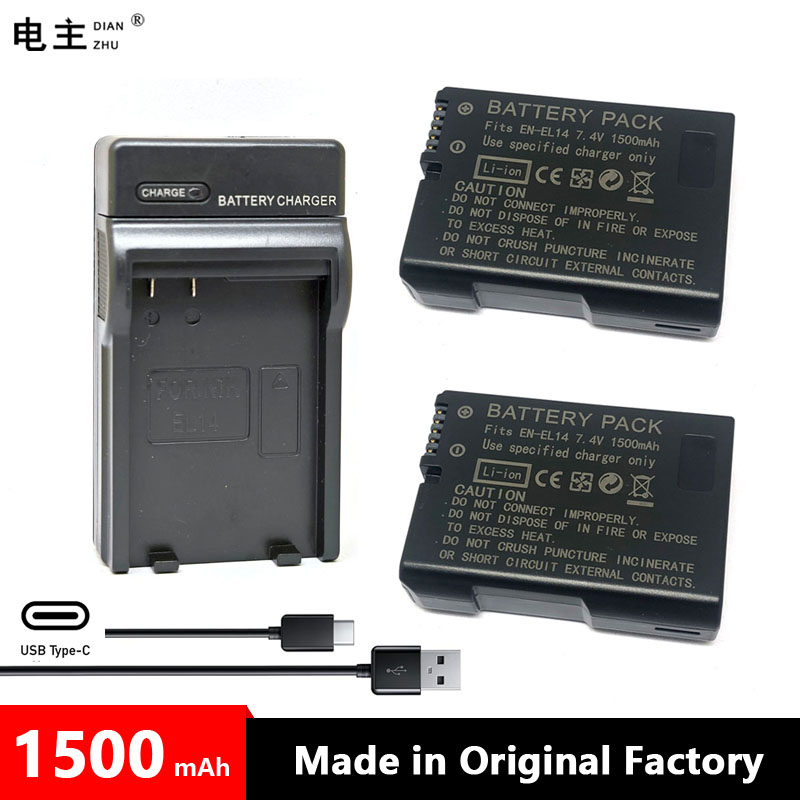 Nikon Camera D3500 - EN-EL14 EN EL14 ENEL14 Battery Charger