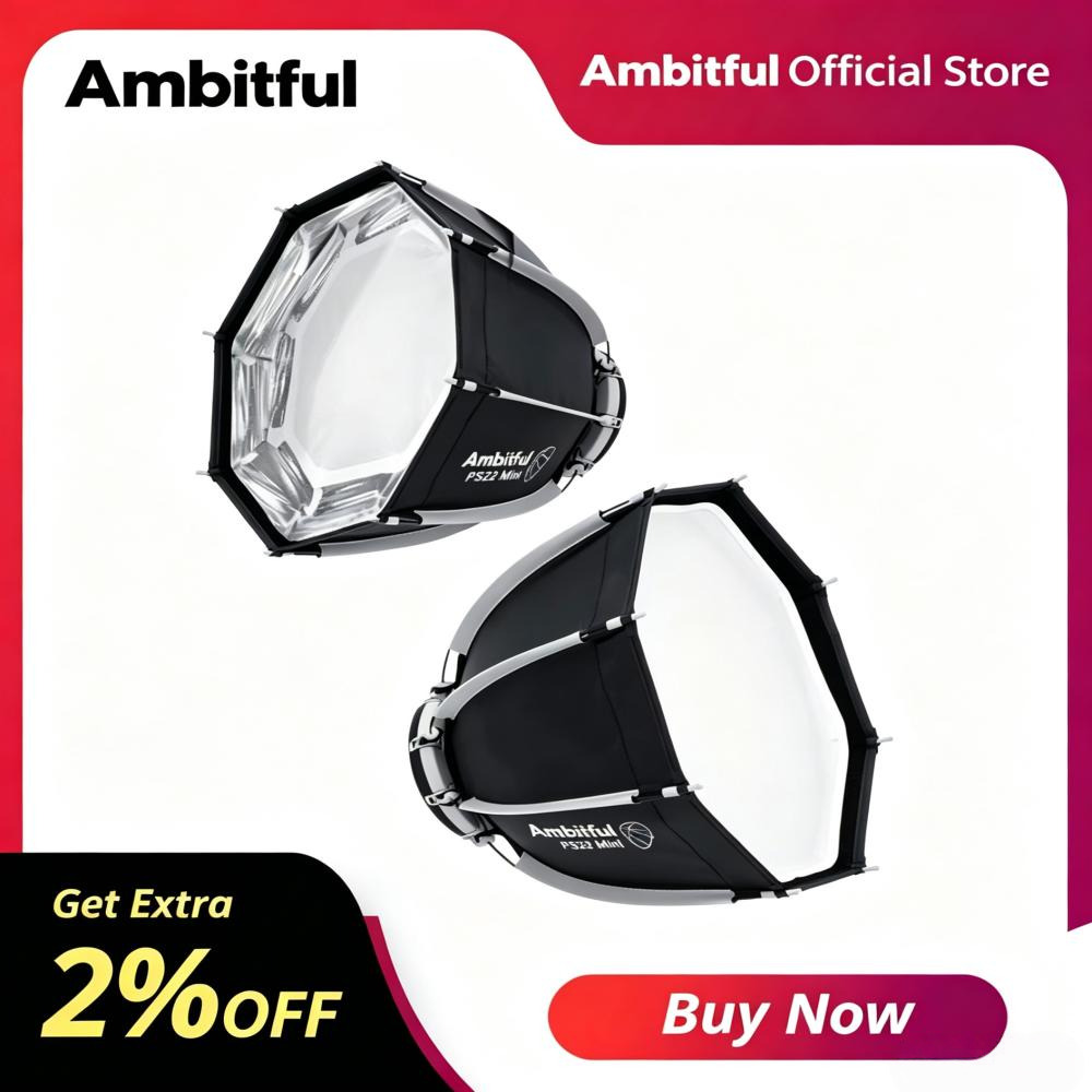 Photography And Videography Lighting - Ambitful PS22 PS30 Softbox Mini Bowens