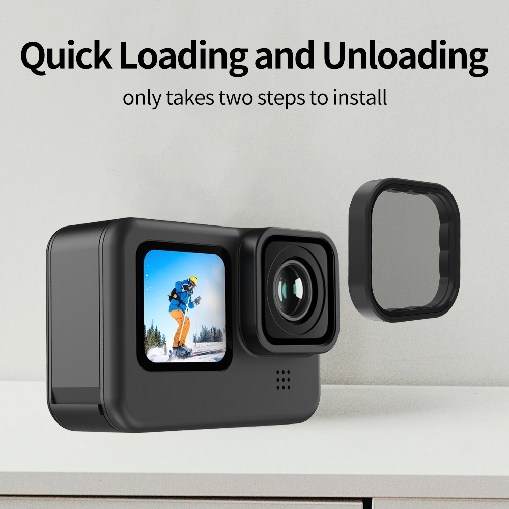 TELESIN GP9 ND8 ND16 ND32 CPL  - Gopro Action Camera Hero 12 Black recension och pris