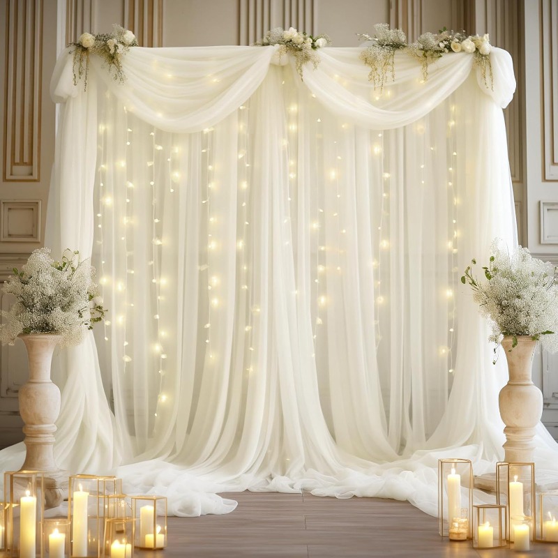 3x3m Tulle Backdrop Curtains,  - Photography Lighting Options recension och pris