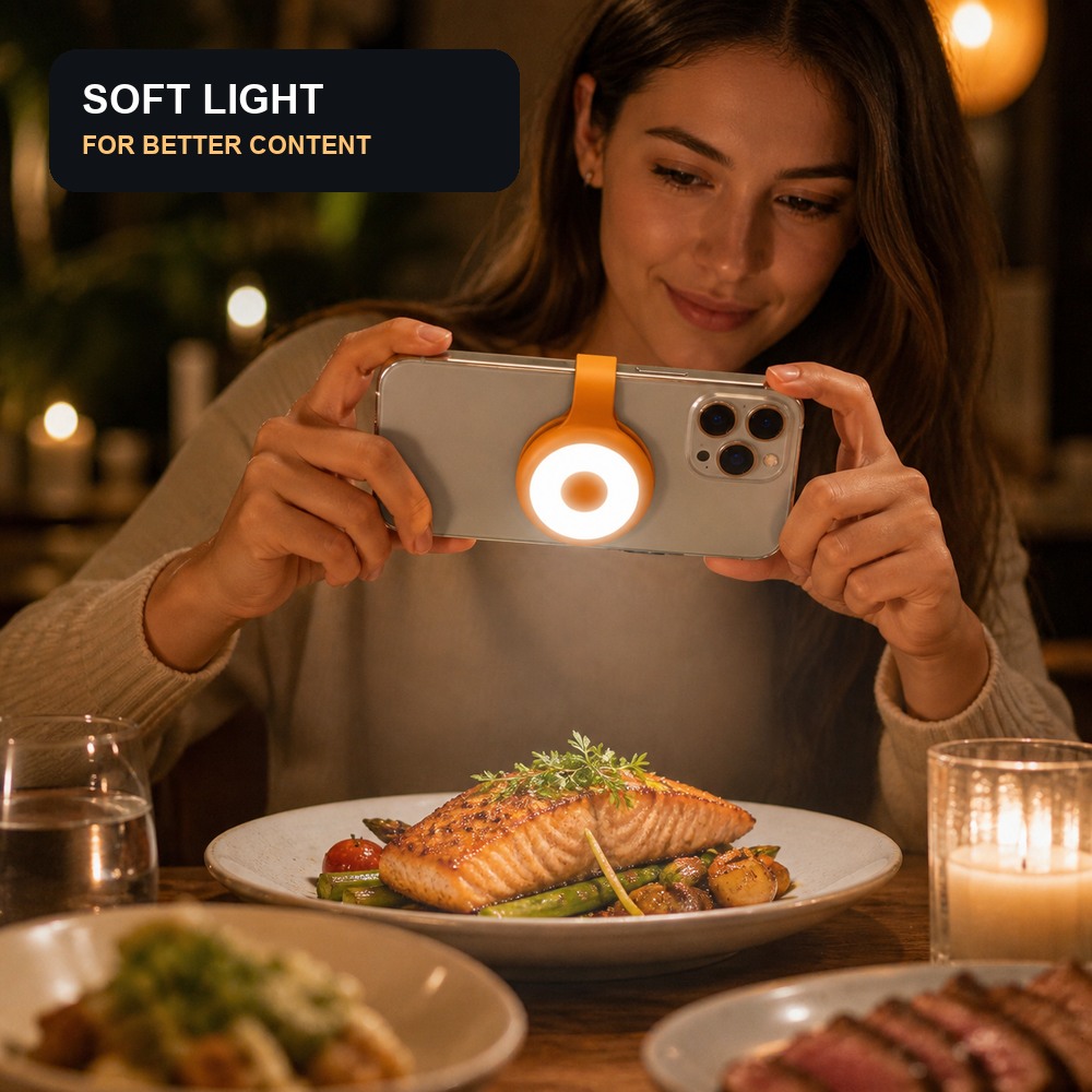 Mini Magnetic Phone Fill Light - Photography Lighting For Food recension och pris